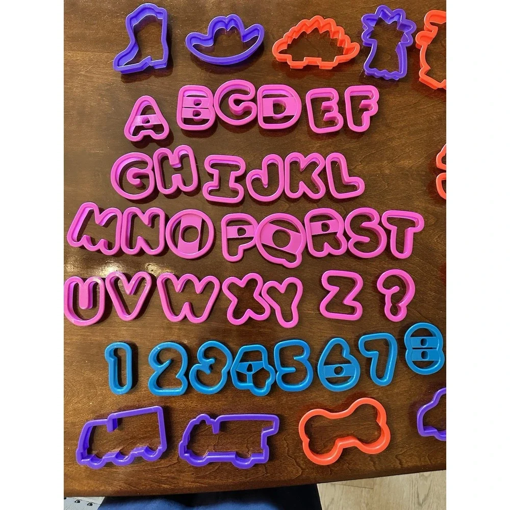Lot Of Wilton Cookie Cutters A-Z‎ Numbers And Shapes